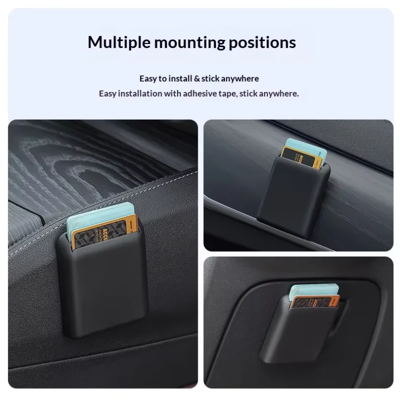 Universal Car Organizer Multifunction Auto Seat Crevice Storage Box for Cards And Tickets Interior Accessory Bracket Stand 6.8x8
