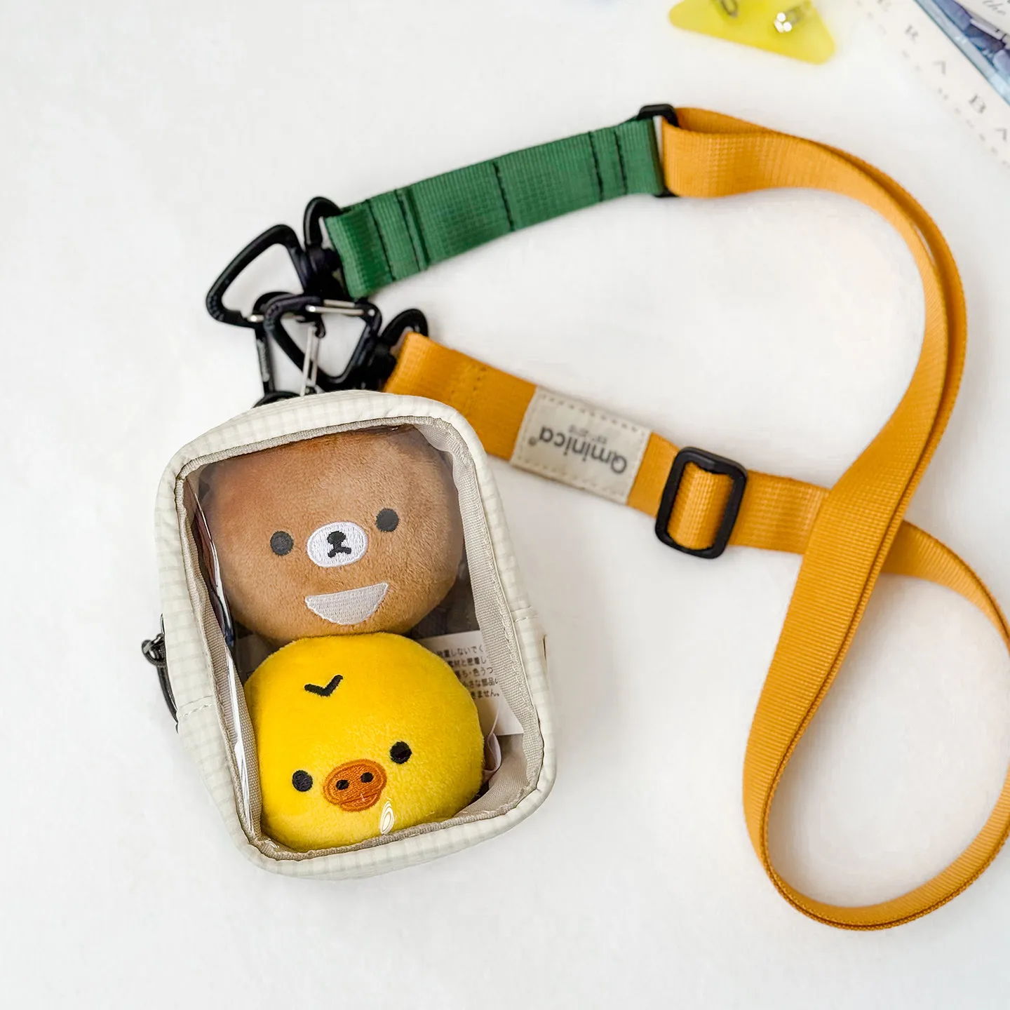 Two-dimensional Peripheral Transparent Baby Bags 11cm Cotton Doll Display Bags Ltabag Storage Blind Box Bag Hanging Capsule Bag