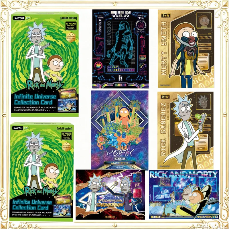KAYOU Genuine Rick and Morty Cards Rick and Morty Infinite Universe Collection Cards Flash Rare Character Trading Card Gift