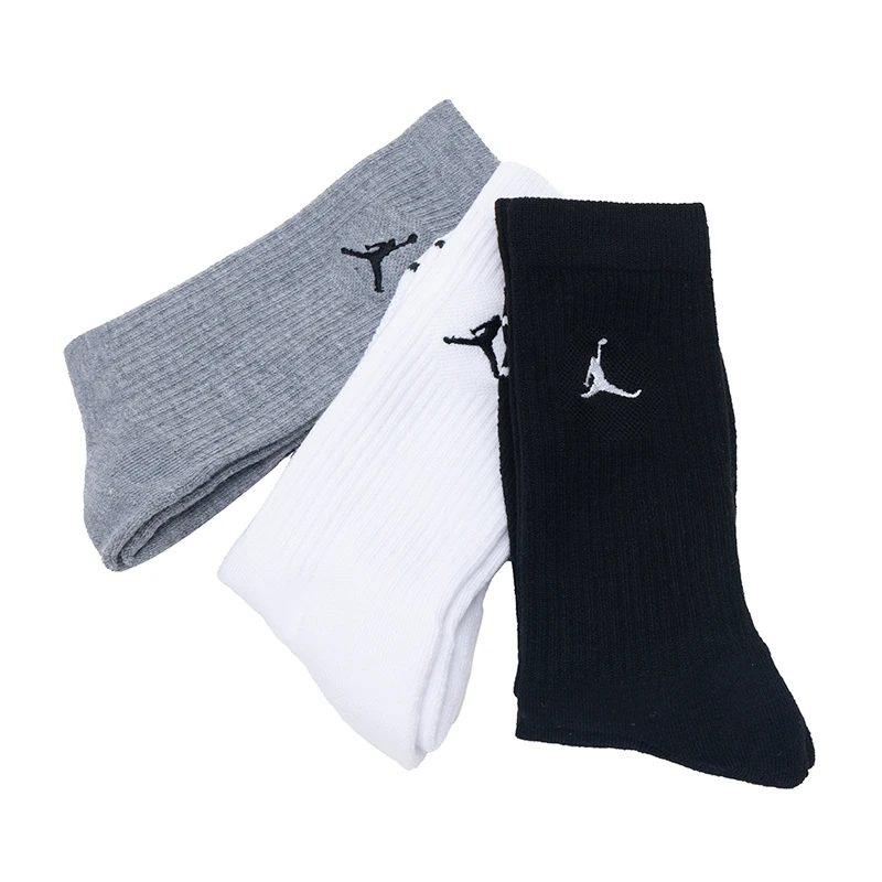 Nike Men's and Women's Socks, Casual Socks, Basketball Socks, Comfortable Running Training Breathable Fashion Mid-Length Socks (3 Pairs) Dx9632-914 view 4