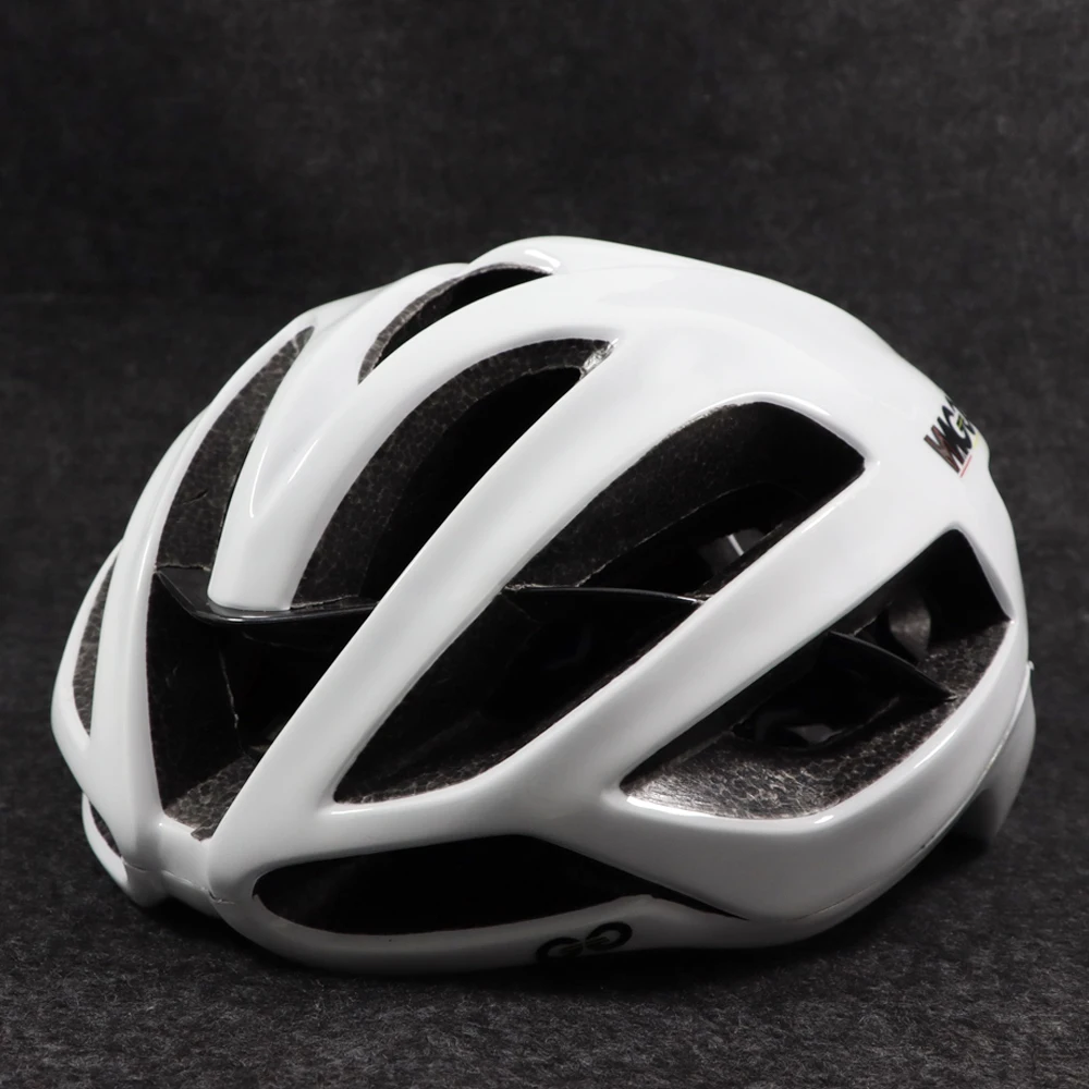 Casco da corsa per bicicletta Aero bianco casco da bici da strada di alta qualità all\'aperto ciclismo sport Mtb caschi di protezione di sicurezza M