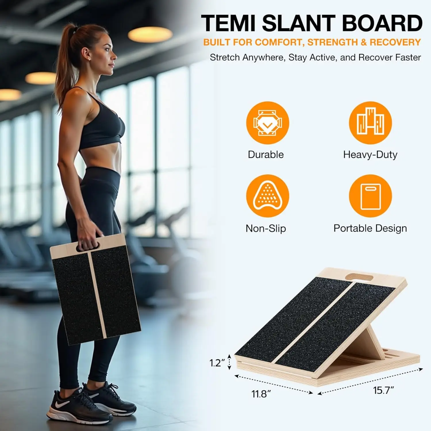 Wooden Balance Board with Roller Cork Custom Logo Color Snowboard Hockey Training