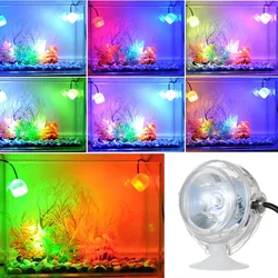 Fish Tank Spotlight Aquarium Decoration Highlight Colorful Discoloration Clip On Led Diving Light 1 Pcs