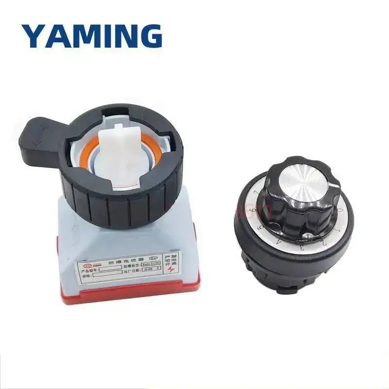 Explosion Proof Potentiometer Switch Rotate Regulator Single Round 4.7K 10K 2W Frequency Converter Dedicated Speed