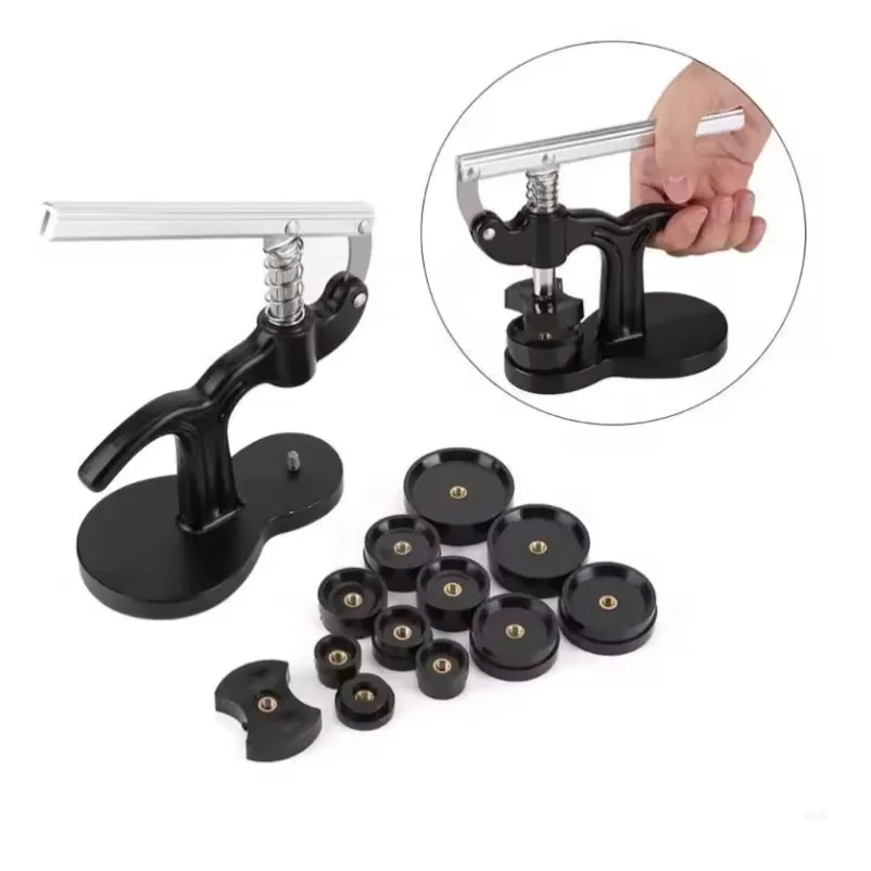 Watch repair kit y 162-piece set, disassemble and replace the battery combination, remove the strap and add a black capper.
