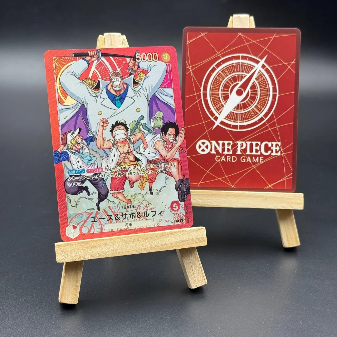 

Коллекционная промо-колода Proxy One Piece Card Game P-122 Ace & Sabo & Luffy OPCG Weekly Shonen Jump 4-5 2026
