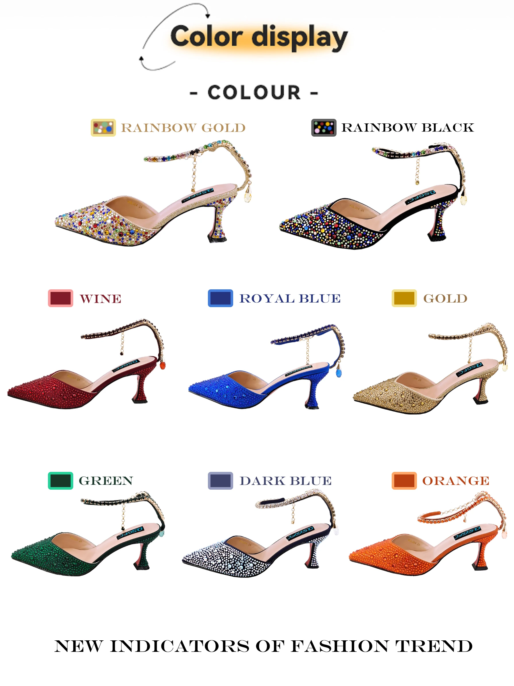 Neue Ankunft Mode Stil Spitze Schuhe Tasche Weichen Griff Tasche Fußkettchen Design Medium Ferse Damen Schuhe Geeignet für Hochzeit Party – Detail 5