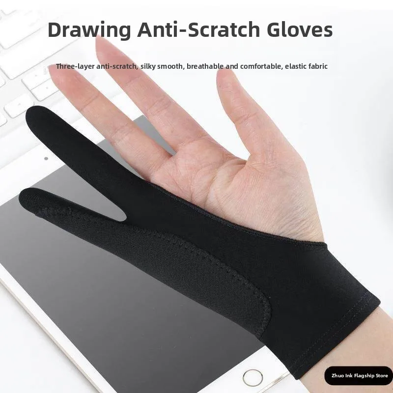 Digital Drawing Gloves for iPad Prevent Fingerprint Sweat Digital Tablet Sketching Touchscreen Protection Artistic Sketch