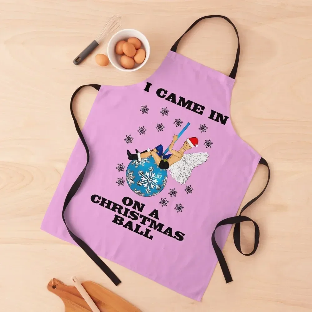 

I Came In On A Christmas Ball, Funny Gay/Queer Christmas Design! Apron christmas Kitchen For Women Apron