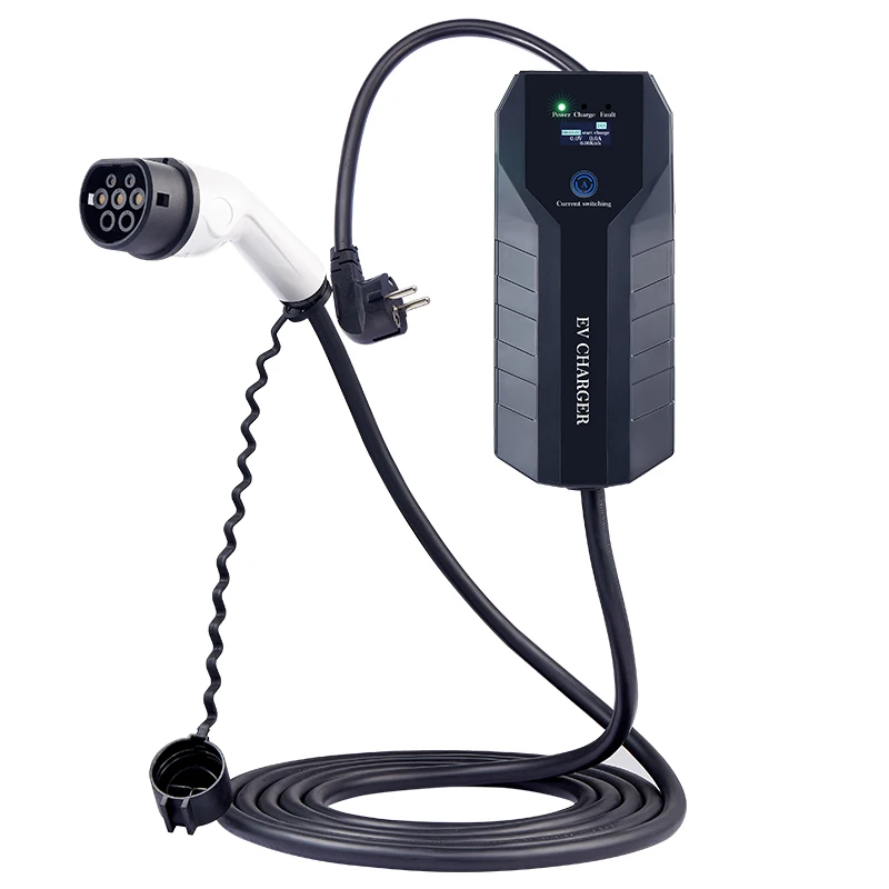 GB/T إلى SAE J1772 كابل شحن من النوع القياسي 2 EV مع شاحن EV محمول 16A J1772 كومة شحن لمحطة EV #1