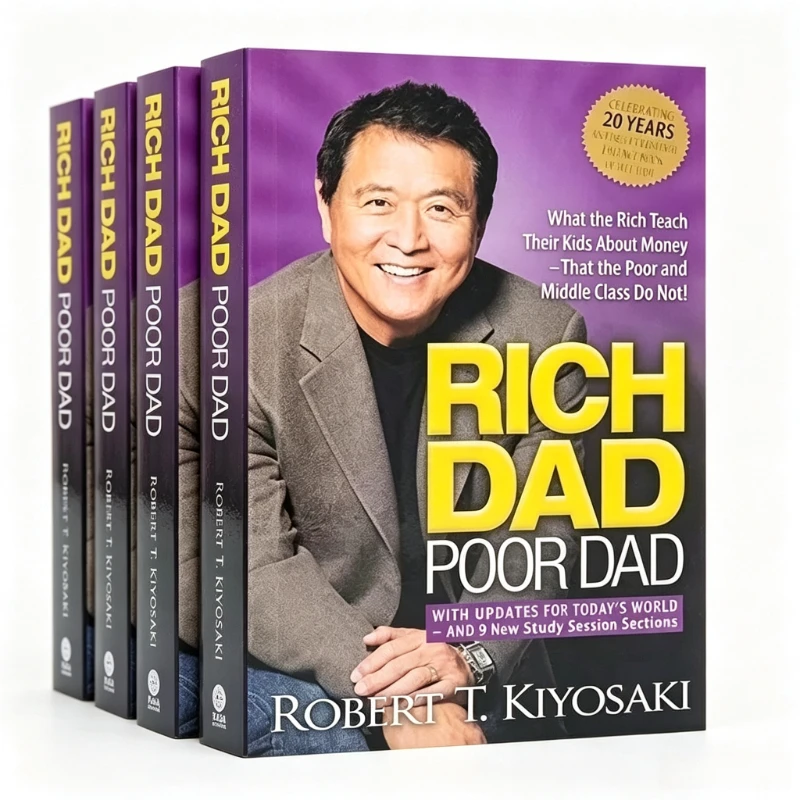 PAPA RICHE PAPA POUVRAIT - Robert Toru Kiyosaki - Livre de finance personnelle en anglais - Intelligence financière - Éducation financière - Livre d'éveil