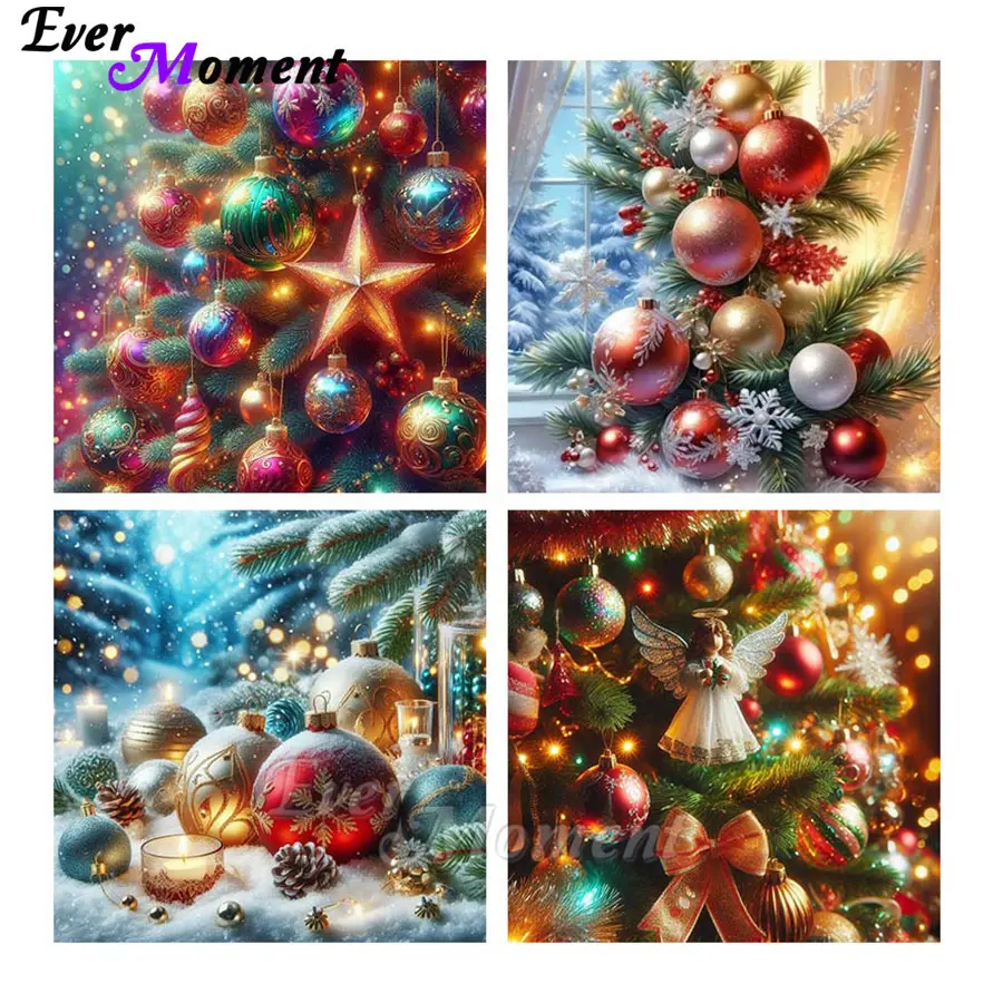 

Ever Moment New Arrival Christmas Tree and Decoration DIY Diamond Kit Fairy Dust Beads Painting ASF2962