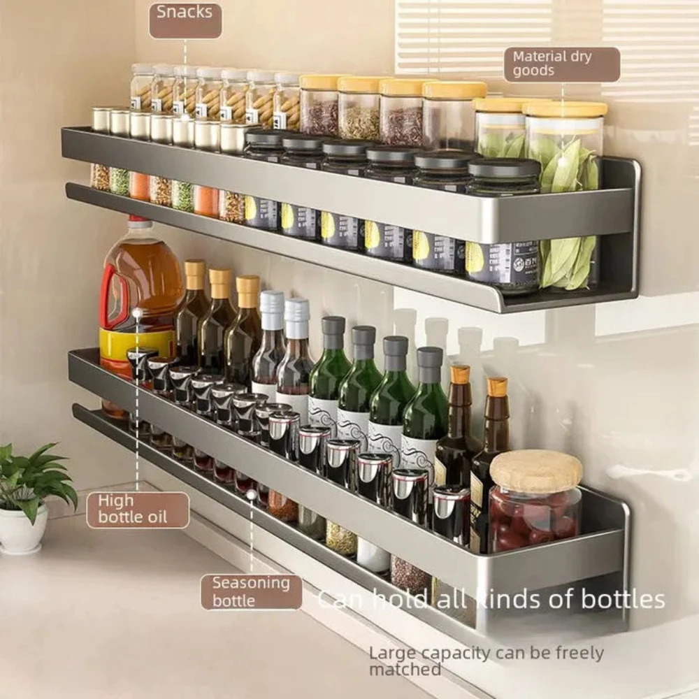 Bathroom Shelf Without Drilling Makeup Organizer Shampoo Storage Shelf Storage Rack For Kitchen Bathroom Organizer Accessorie