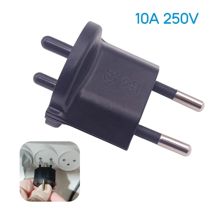 1PC European France Plugs Travel Adapter 3 Pin Plug 16A to 10A 250V Power Plug