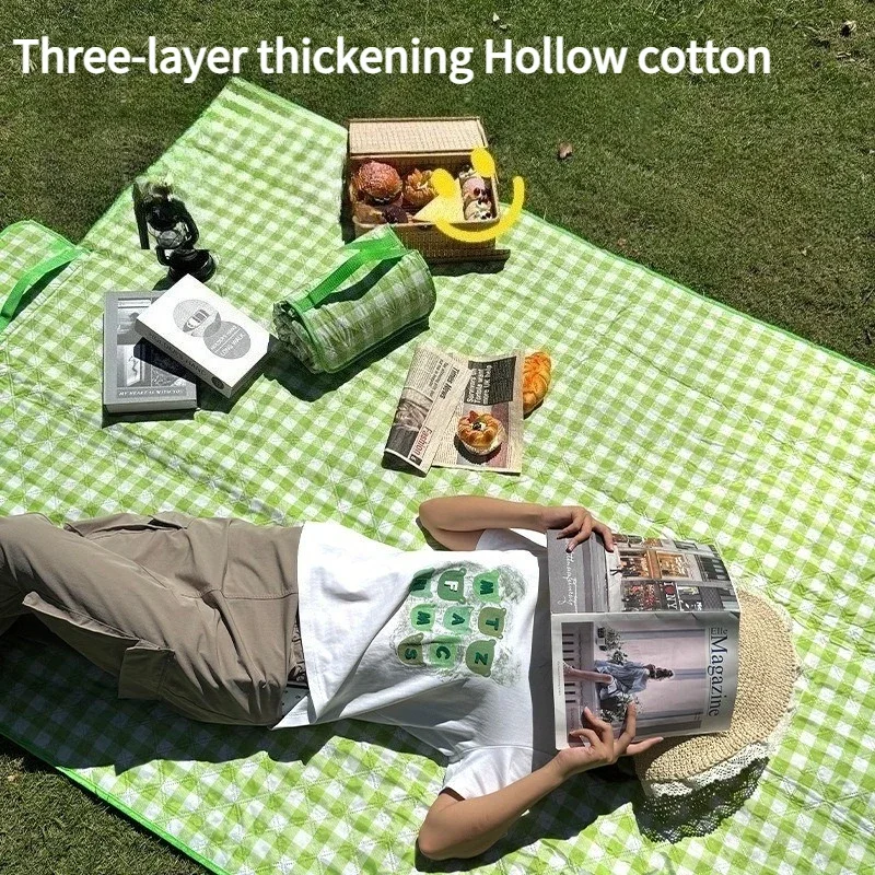 

Thickened Moisture-proof Picnic Mat Camping Outdoor Floor Mat Portable Waterproof Beach Folding Portable Travel Lightweight Mats