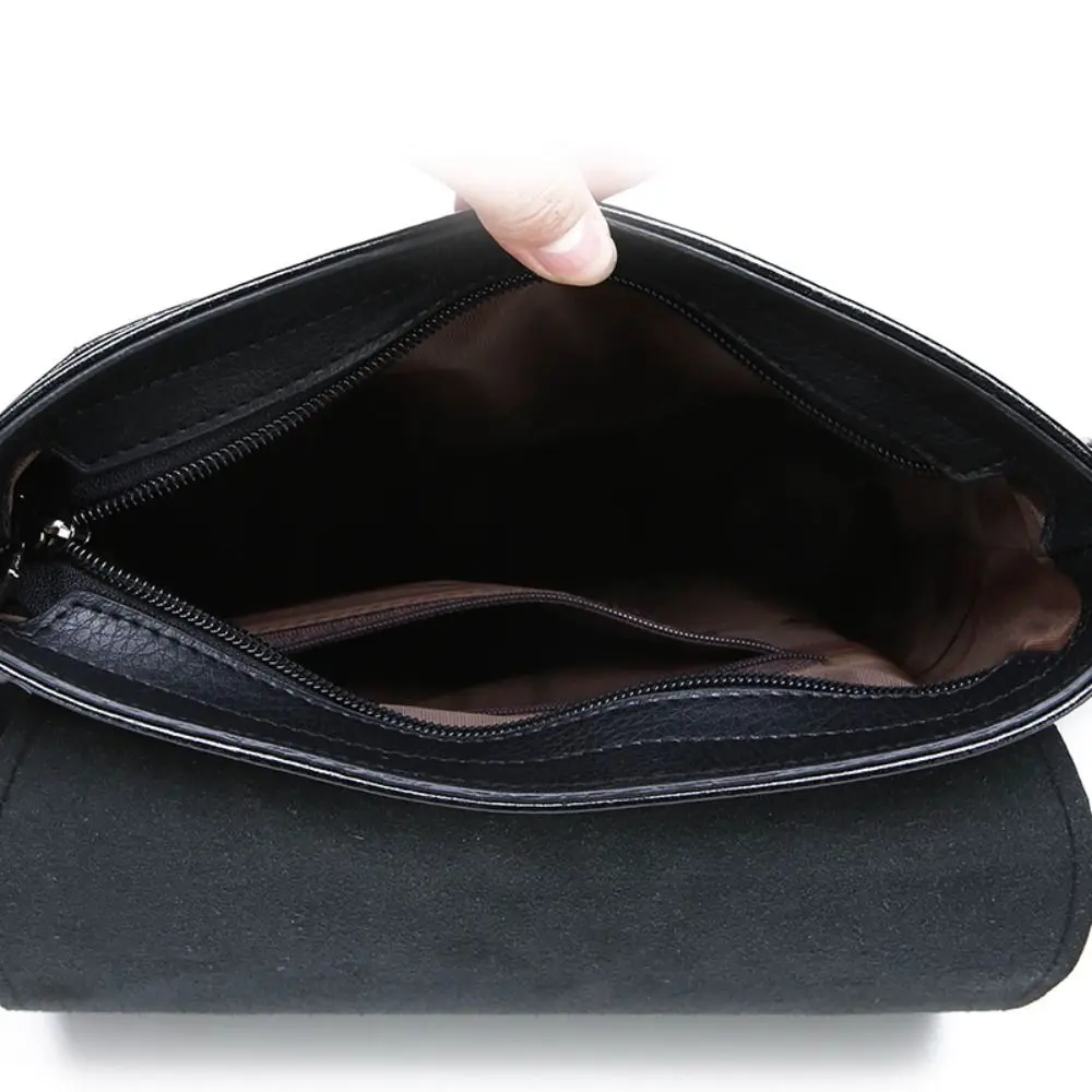 

Винтажная мужская сумка-мессенджер из искусственной кожи с регулируемым ремнем, черная/коричневая, деловая сумка-портфель, ретро-сумка через плечо для работы и путешествий