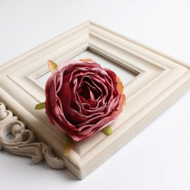 50pc 14Color 7CM Artificial Silk Fabric Peony Bud Flower Head For DIY Wedding Wall Bouquet Party Home Decoration Hat Accessories
