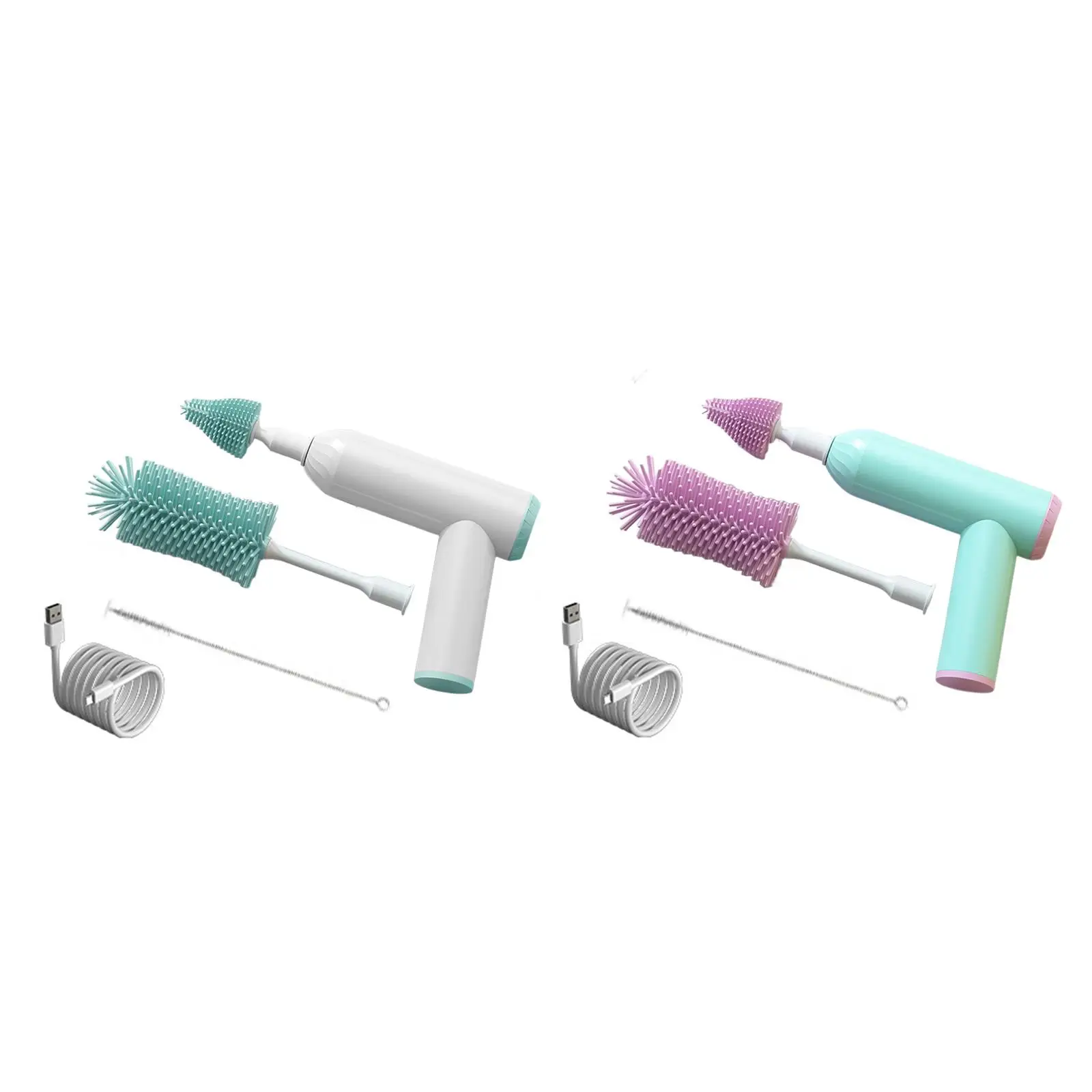 Baby Bottle Brush Portable Electric Bottle Cleaning Brush Electric Bottle Brush for Coffee Mugs Teapot Tumbler Pitcher Bottle