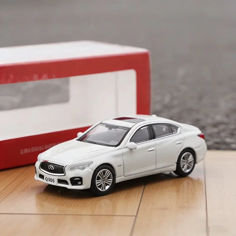 

Масштабная модель автомобиля Infiniti Q50S Coupe 1:64, литая из металла, коллекционная, имитация, миниатюра, подарок для детей