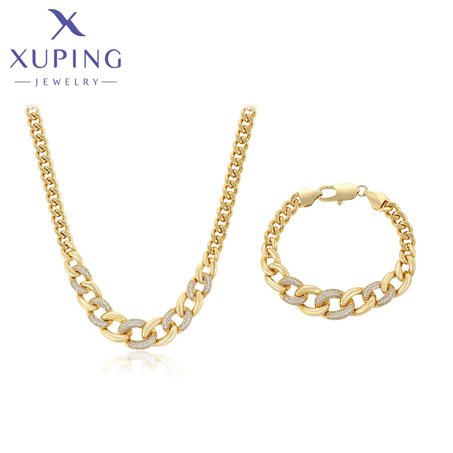 

Xuping Jewelry New Arrival Charm Necklace Bracelet Set for Women Girl Party Gift X000945694