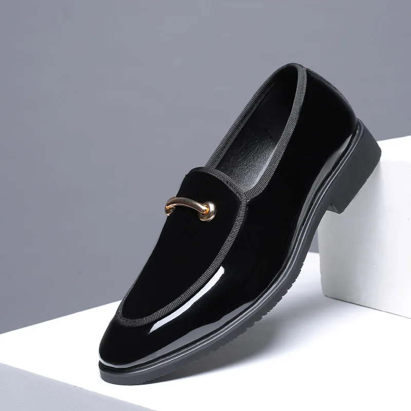 Party Shoes For Men Coiffeur Dress Shoes Men Formal Designer Wedding Shoes Men Elegant Italian Brand Sepatu Slip On Pria Ayakkab