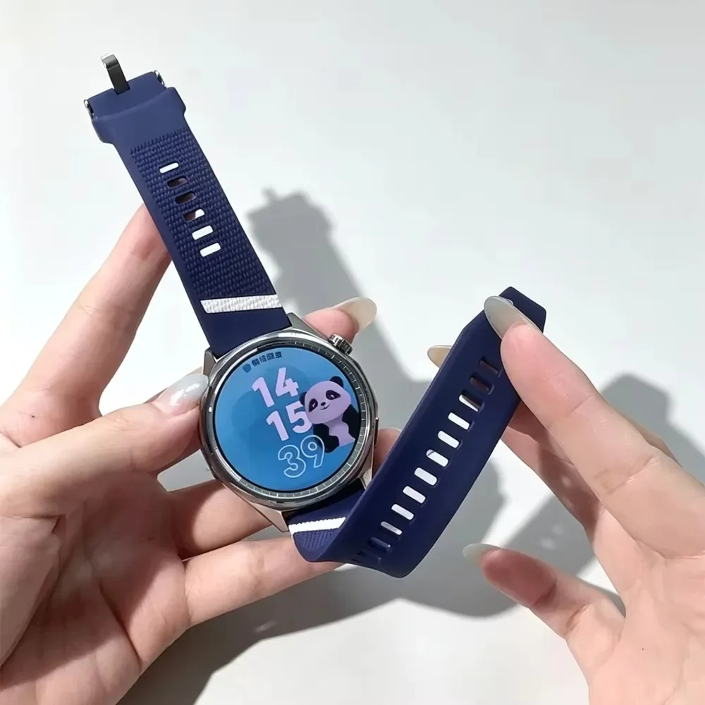 22mm Official Silicone Strap For Huawei Watch GT7/GT6 Pro 46mm Wave point oblique line Band For Huawei Watch 6 Pro 5/GT6-5 46mm