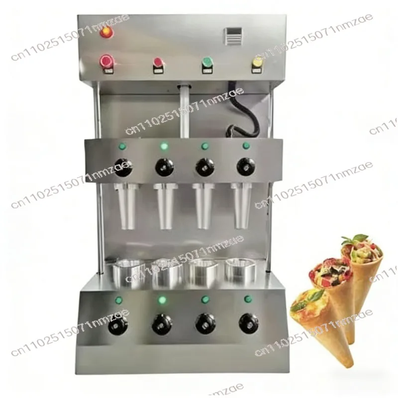220V Stainless Steel Pizza Cone Maker New Condition Ice Cream Cone Machine with Spare Parts