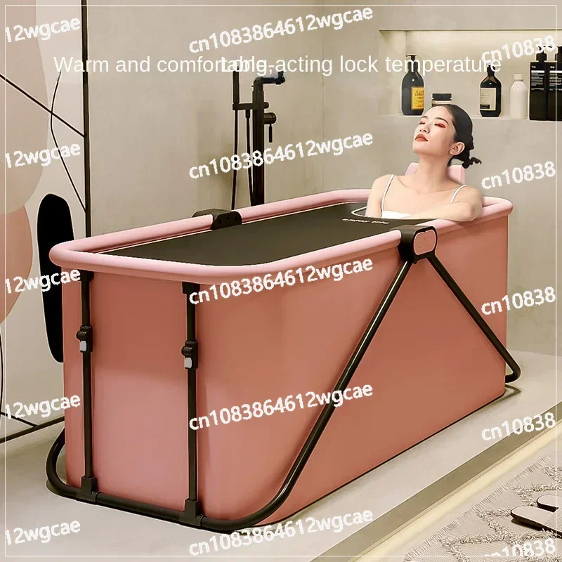 Folding Home Installation-free Adult Sauna Bath Tub Baby Bath Tub Children Thickened Bath Tub Folding Bathtub