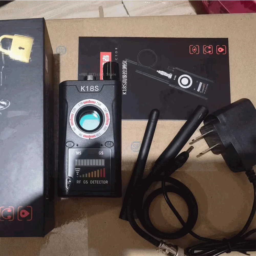 Wireless RF Signal Detector Bug GSM GPS Tracker Anti Candid Camera Finder Camera Infrared Scanner AI Standby Automatic Detection
