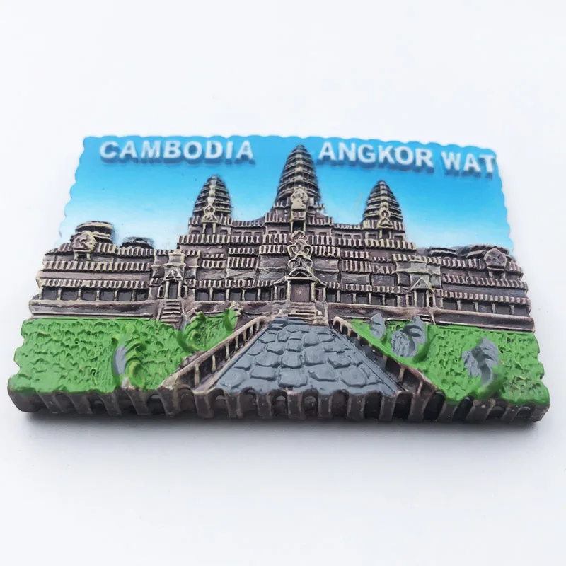 Fridge Magnets Travel 3D Memorial Magnetic Refrigerator CAMBODIA ANGKOR WAT