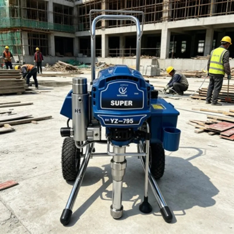 

Road Line Marking Machine Portable High Pressure for Parking Lots & Highways Road Striping Machine Adjustable Nozzle