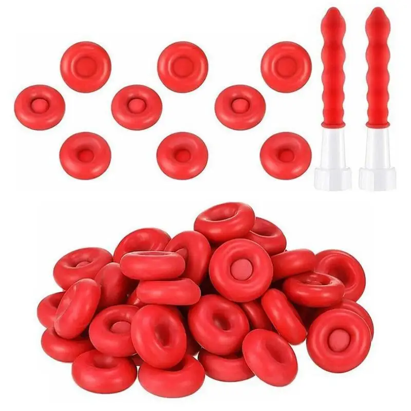 10-100pcs Caulking Nozzles Cap Red Caulk Saving Caulk Saver Tube Covers For Sealing Preserving Finishing Construction Tools