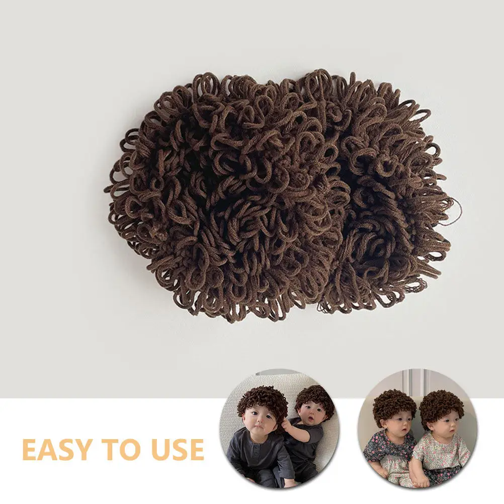 

Baby Knitted Hat Woolen Yarn Warm Winter Hat for Newborns Infants Toddlers Adorable Detail Playful Photo Prop Party