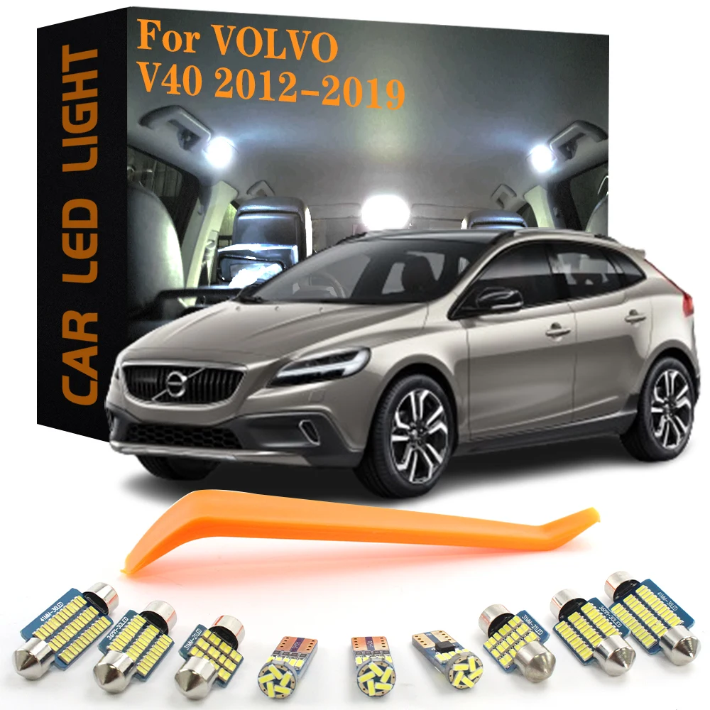 22pcs Canbus Car Accessories LED Interior Lights For Volvo V40 2012 2013 2014 2015 2016 2017 2018 2019 No Error Auto Lamps Bulb