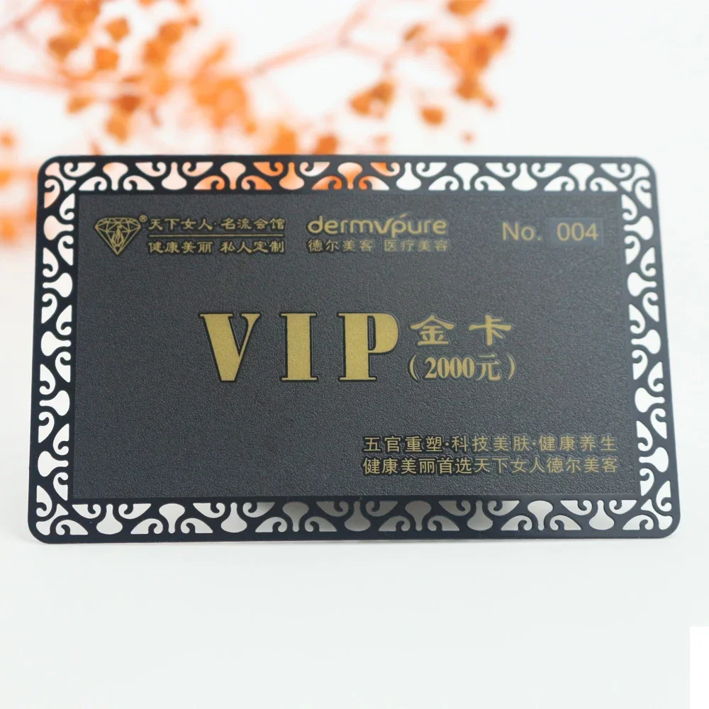 

Custom Design Metal Vip Card Gift Membership Card