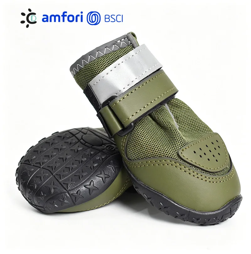 Summer Sport Dog Shoes Breathable for Hot Pavement Outdoor Walking Factory Direct Sell Pet Paws Protector 8 Size
