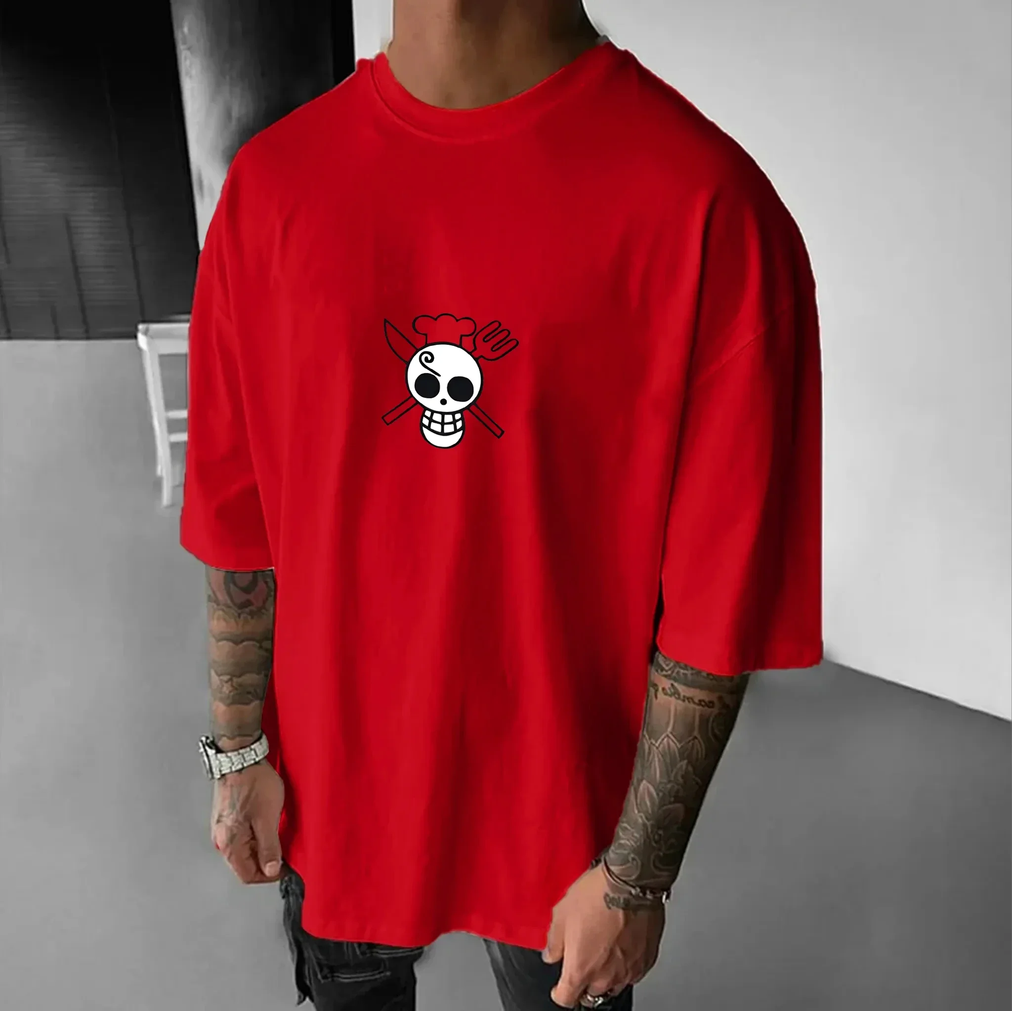 

Sanji ONE PIECE летняя футболка в стиле аниме Harajuku для мужчин и женщин, уличная одежда большого размера в стиле ретро с короткими рукавами, свободная повседневная одежда для фитнеса Y2k