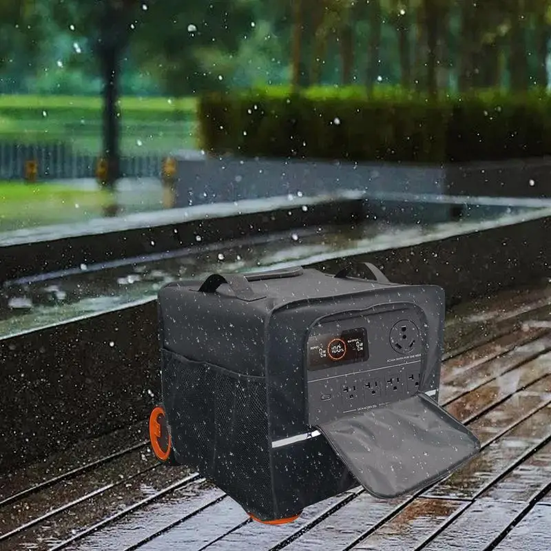 Portable Generator Cover Portable Solar Generator Storage Bag Heavy Duty Power Station Storage Case Dustproof Travel Carrying