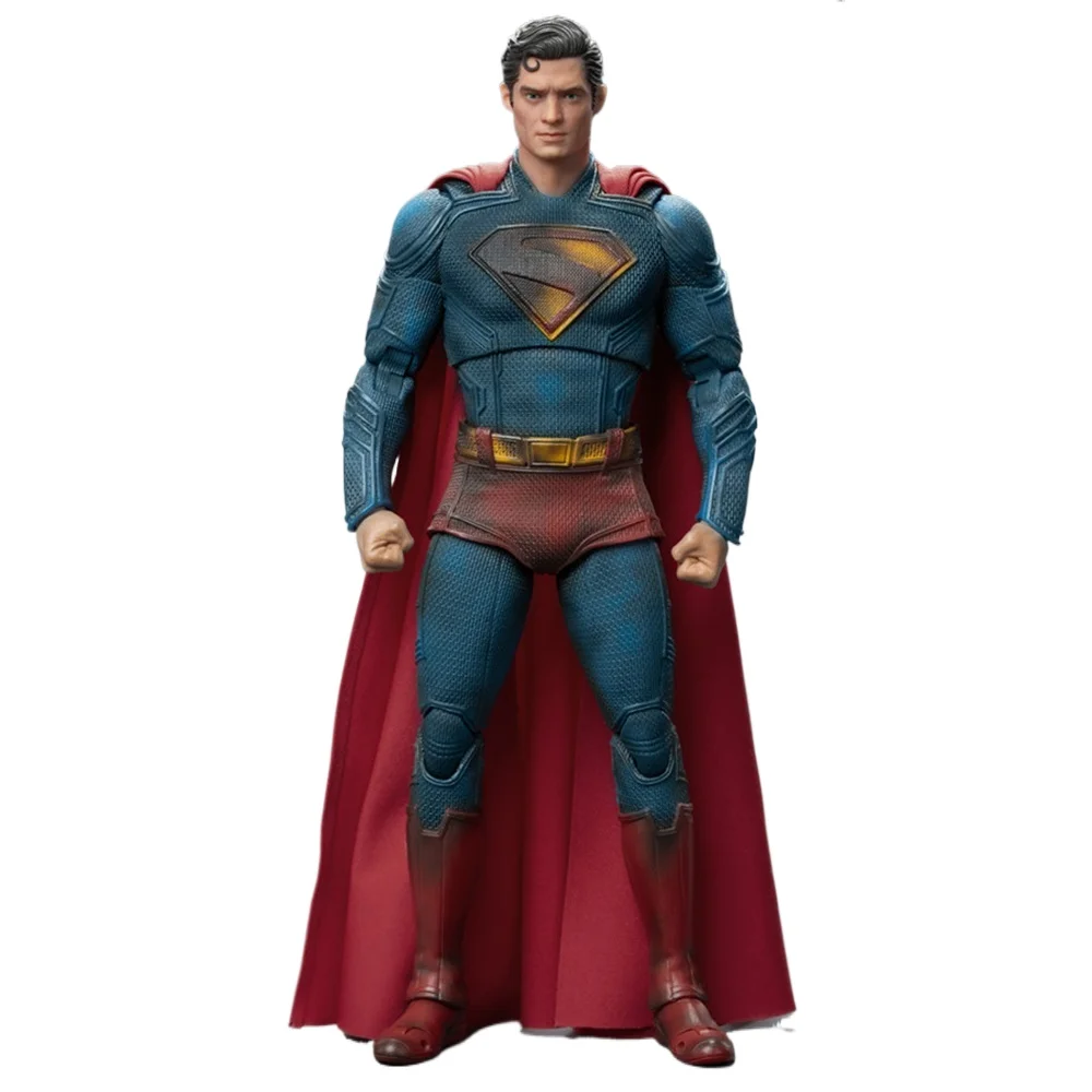 Figura de Acción de Superman con Licencia Oficial de DC de FondJoy: Versión Dañada en Batalla a Escala 1/9, Modelo Coleccionable de 19 cm (7.5 Pulgadas)