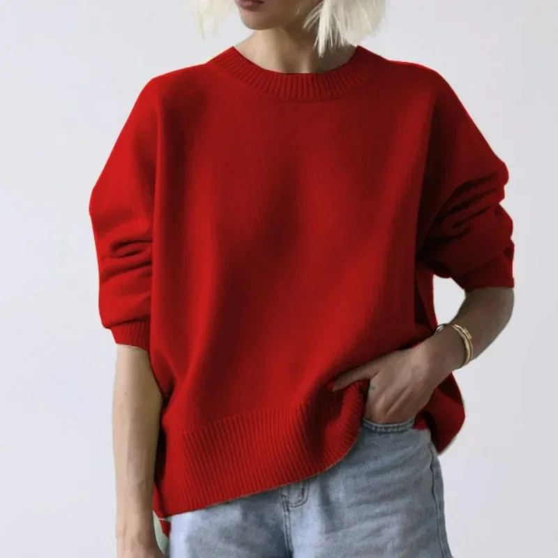 

Autumn Oversized Sweaters For Women 2025 Trend Y2k White Loose Sweater Casual Winter Warm Thick Knit Sweater Korean Women Jumper