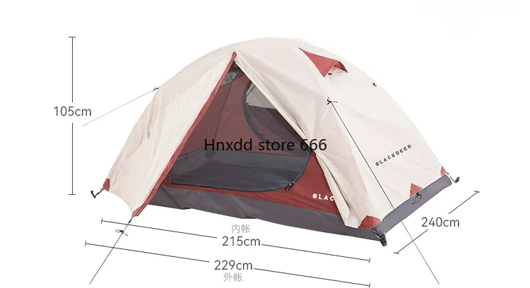 Hills tent outdoor camping windproof four seasons double professional folding portable camping equipment