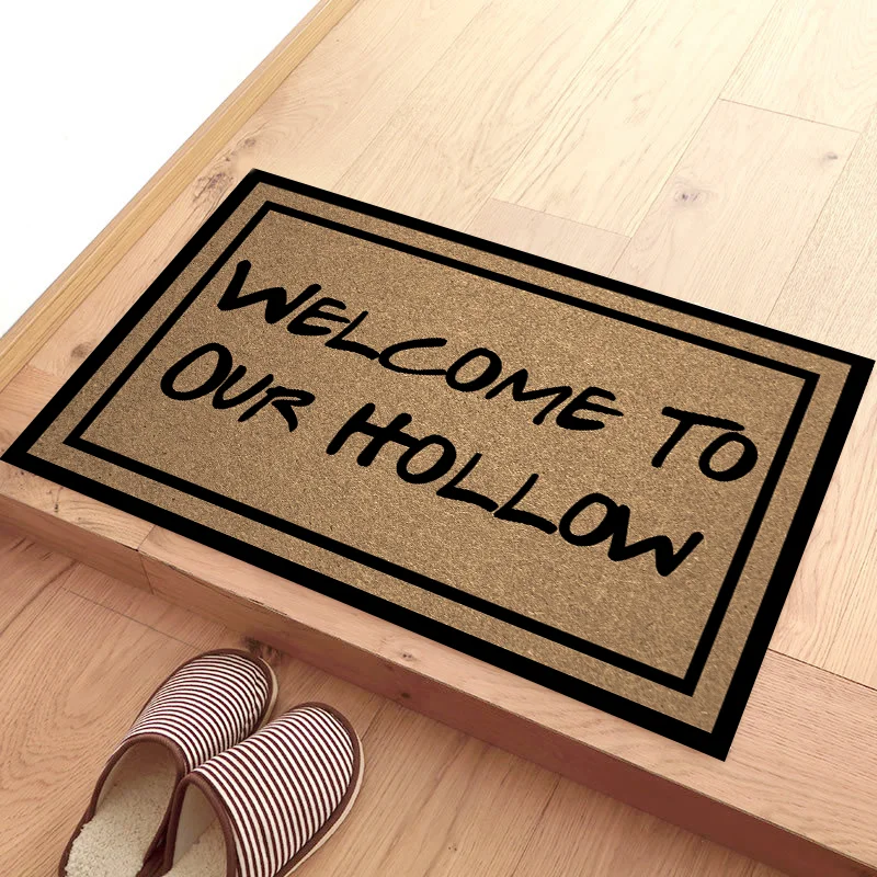 

WELCOME TO OUR HOLLOW Rug Non Slip Carpet bathroom accessories Area Mat Kitchen Doormat home appliance Mat Outdoor Rug