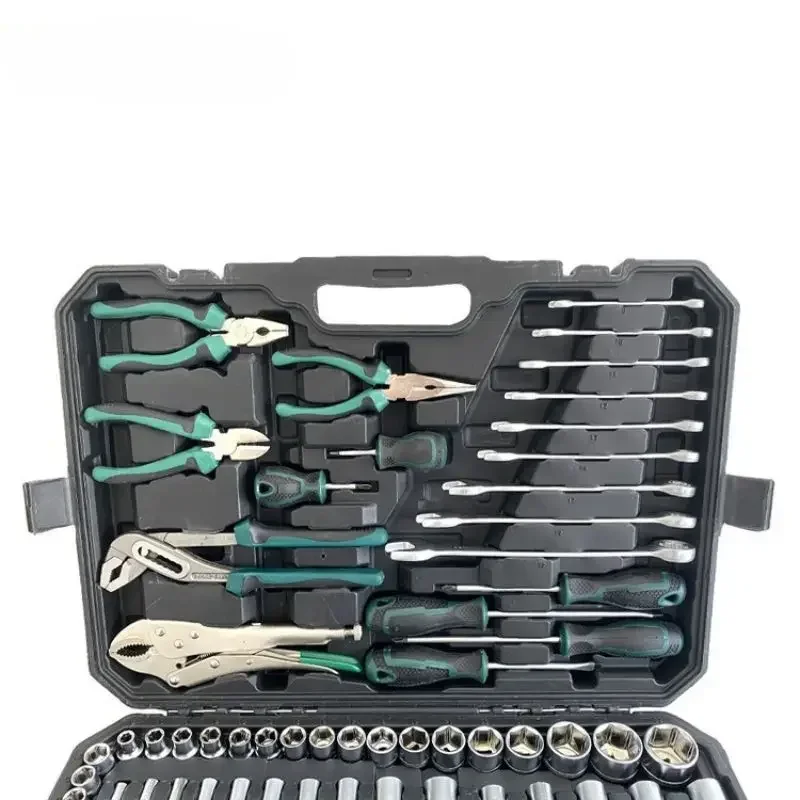 Multifunctional New Arrival 131PCS Car Socket Wrench Hand Tool Set Wrench Kit Socket Spanner Set Auto Repair Tool Box