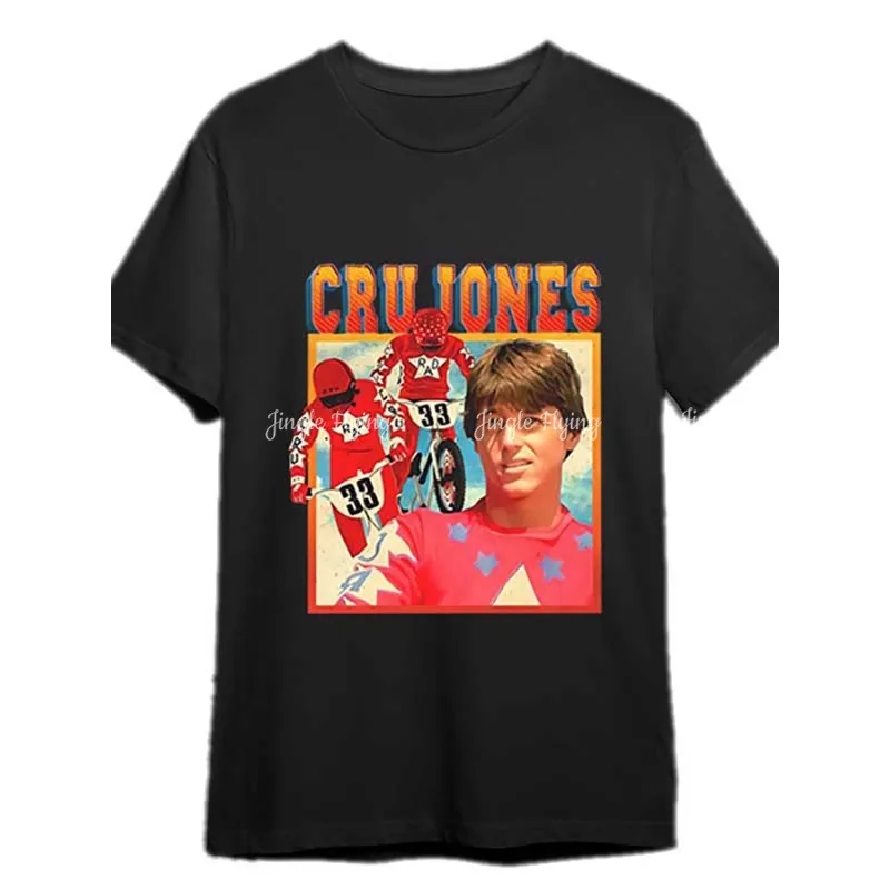Camiseta Vintage Cru Jones Rad Bmx Racer, divertida camiseta gráfica de manga corta para hombre