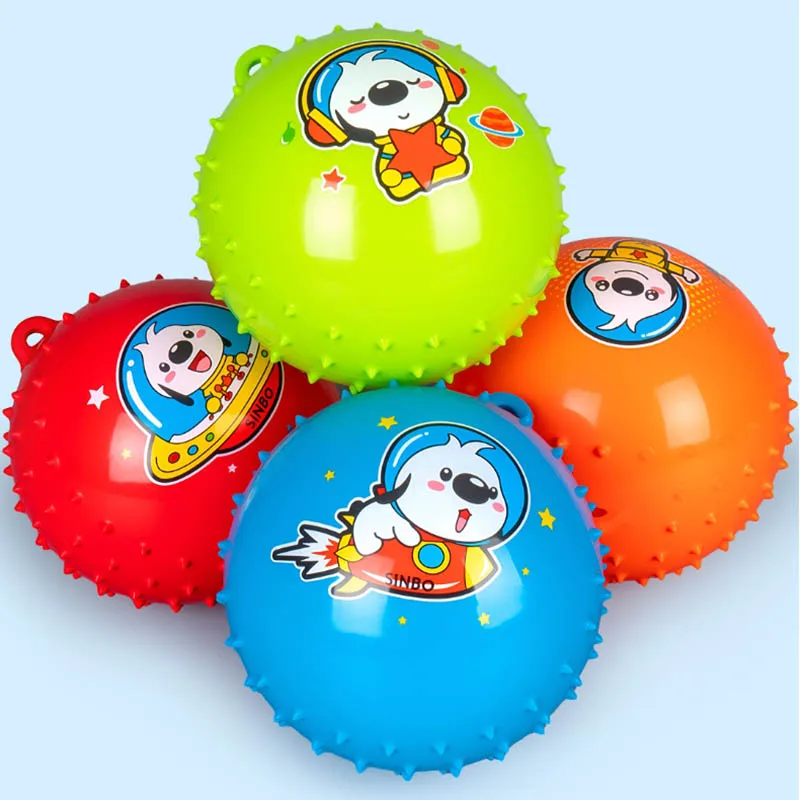 Bola colgante de cuerda para niños, Bola de dibujos animados de alta elasticidad con cuerda, Bola de masaje elástica, pelota de juguete interactiva para bebés de 3 a 6 años