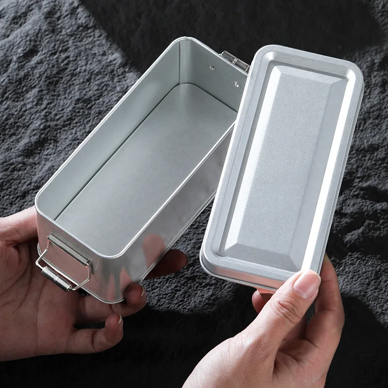 

1PC Tin Box Metal Tin Jars Iron Tea Box Cookies Case Small Things Storage Boxes Bins Biscuit Container Candy Chocolate Organizer