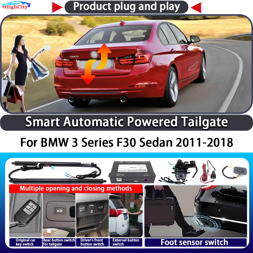 

For BMW 3 Series F30 Sedan 2011-2018 Smart Automatic Powered Tailgate Key Control Trunk Lift Close Kit Electric Power Tailgate