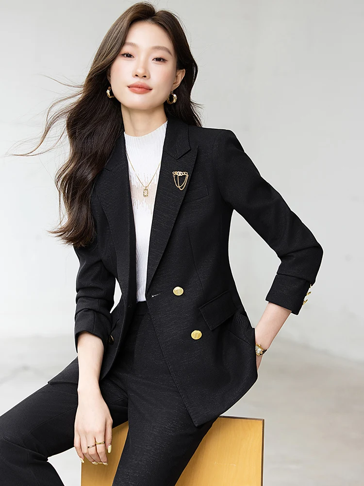 

Bla Suit Jaet Women's Spring Autumn 2025 New Interview Commute Profional Set Formal High End Western Wear Work orm