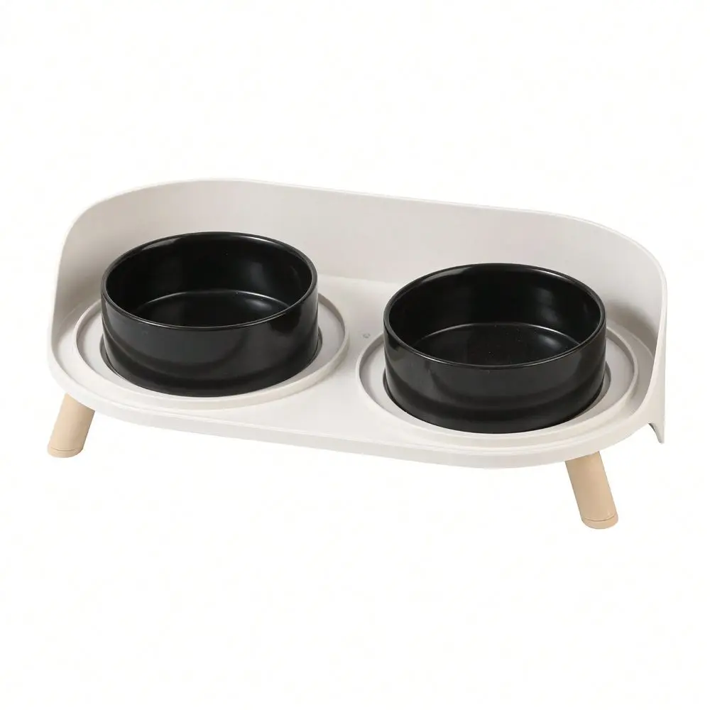 

Lover And Cat Mom Love Food Water Bowl Set Raised Cat Lover And Cat Mom Love Bowls With Non Slip Stand Elevated Puppy Bowls For