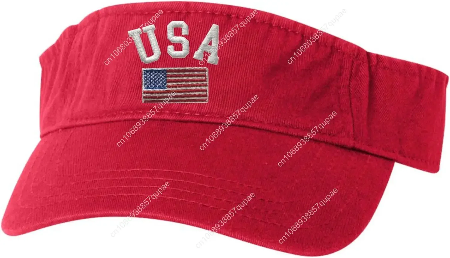 

Go All Out Adult USA National Pride Embroidered Visor Dad Hat